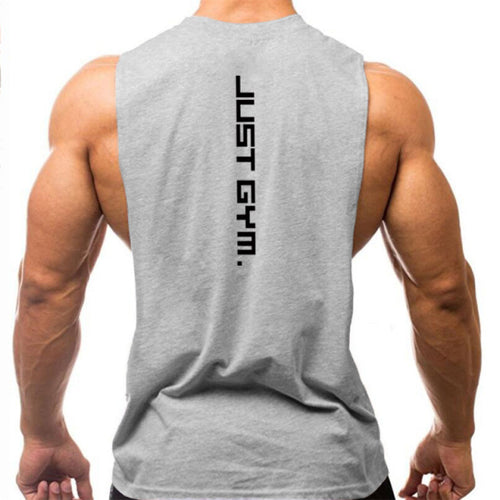 Load image into Gallery viewer, &quot;Just Gym&quot; Hooded Tank Top
