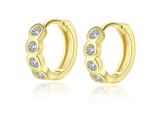 Load image into Gallery viewer, 14k Gold Woman Plated Earrings
