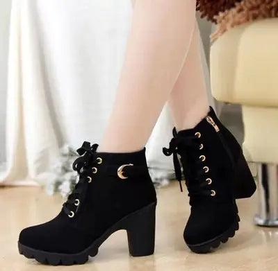 Load image into Gallery viewer, Autumn Winter Thick Heeled Woman Boots
