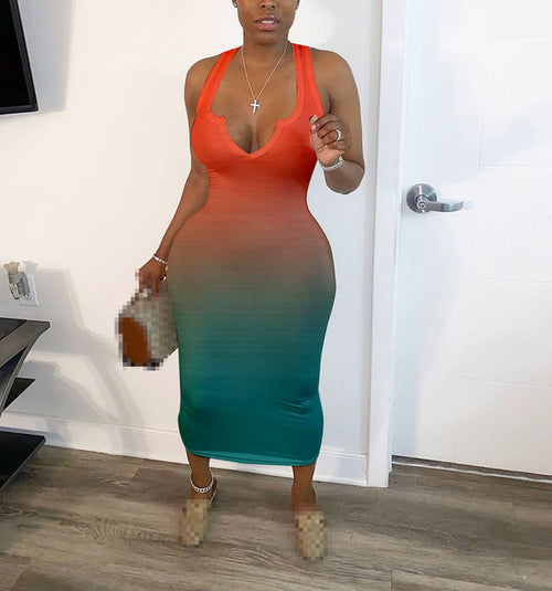 Load image into Gallery viewer, Sexy V-Neck Summer Dress
