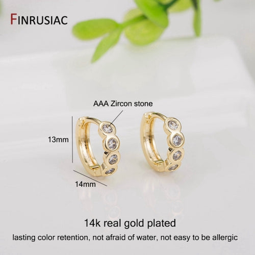 Load image into Gallery viewer, 14k Gold Woman Plated Earrings
