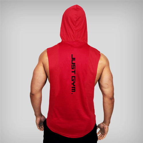 Load image into Gallery viewer, &quot;Just Gym&quot; Hooded Tank Top
