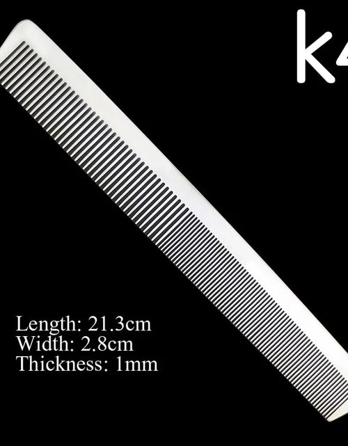 Load image into Gallery viewer, Stainless Steel Silver Barber Comb
