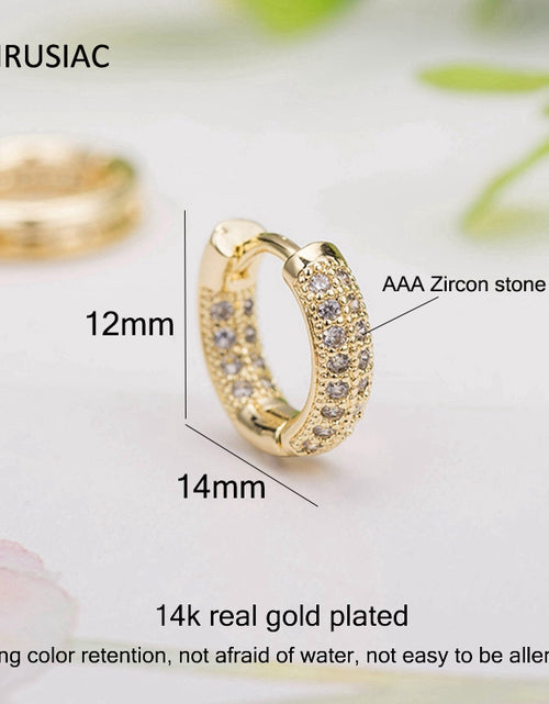 Load image into Gallery viewer, 14k Gold Woman Plated Earrings
