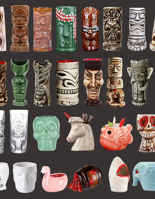 Load image into Gallery viewer, Hawaii Ceramic Tiki Mugs
