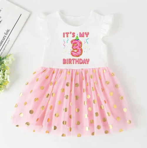 Load image into Gallery viewer, Birthday Girl Short Sleeve Dress
