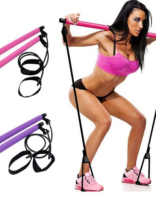 Load image into Gallery viewer, Pilates Bar W/ Resistance Bands
