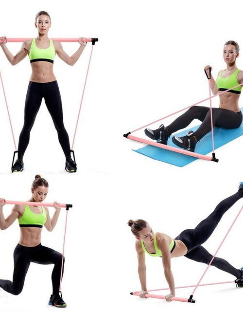 Load image into Gallery viewer, Pilates Bar W/ Resistance Bands
