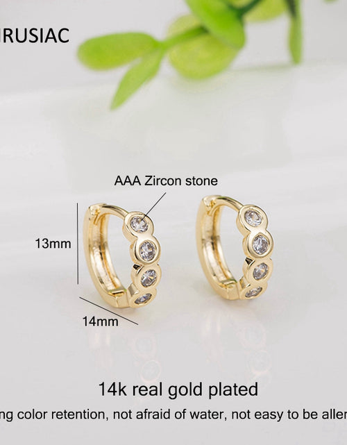 Load image into Gallery viewer, 14k Gold Woman Plated Earrings
