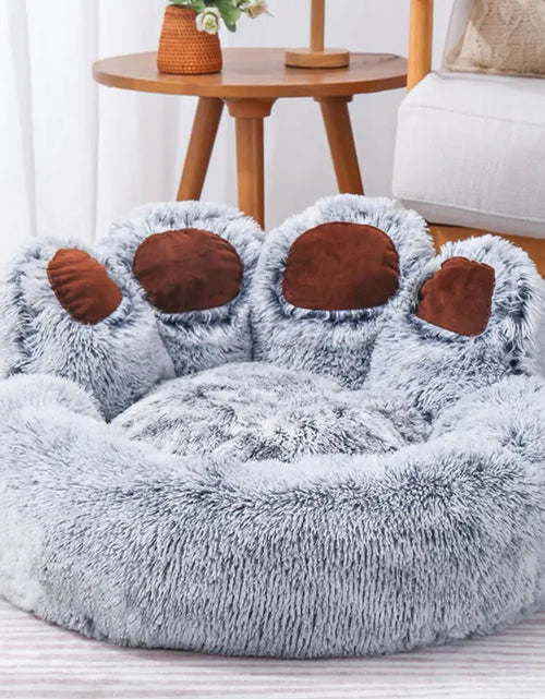 Load image into Gallery viewer, Pet Bear Paw Shape House Bed
