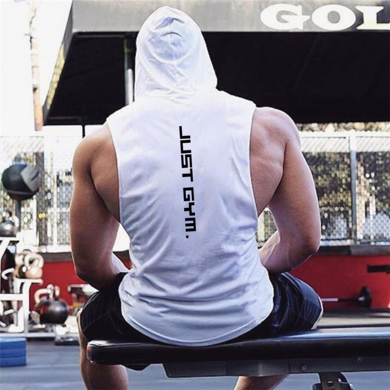 "Just Gym" Hooded Tank Top