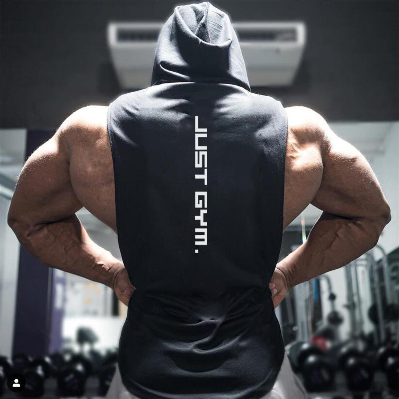 "Just Gym" Hooded Tank Top