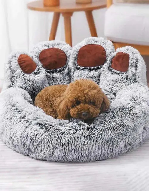 Load image into Gallery viewer, Pet Bear Paw Shape House Bed
