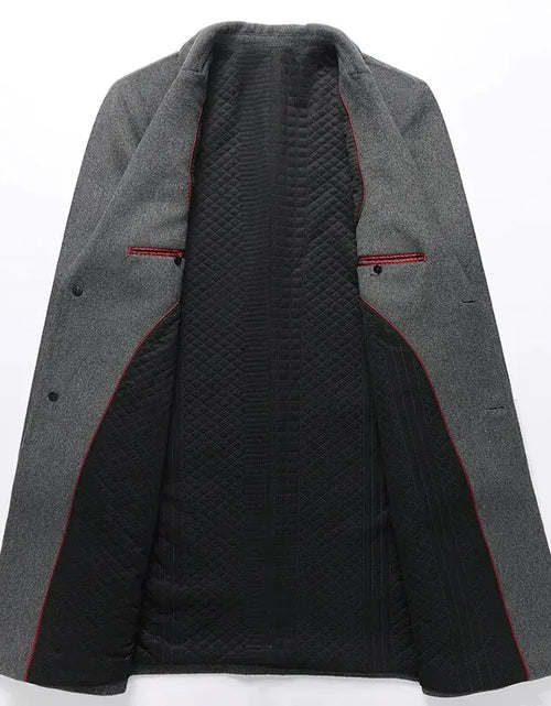 Load image into Gallery viewer, Men&#39;s Wool Trench Coat
